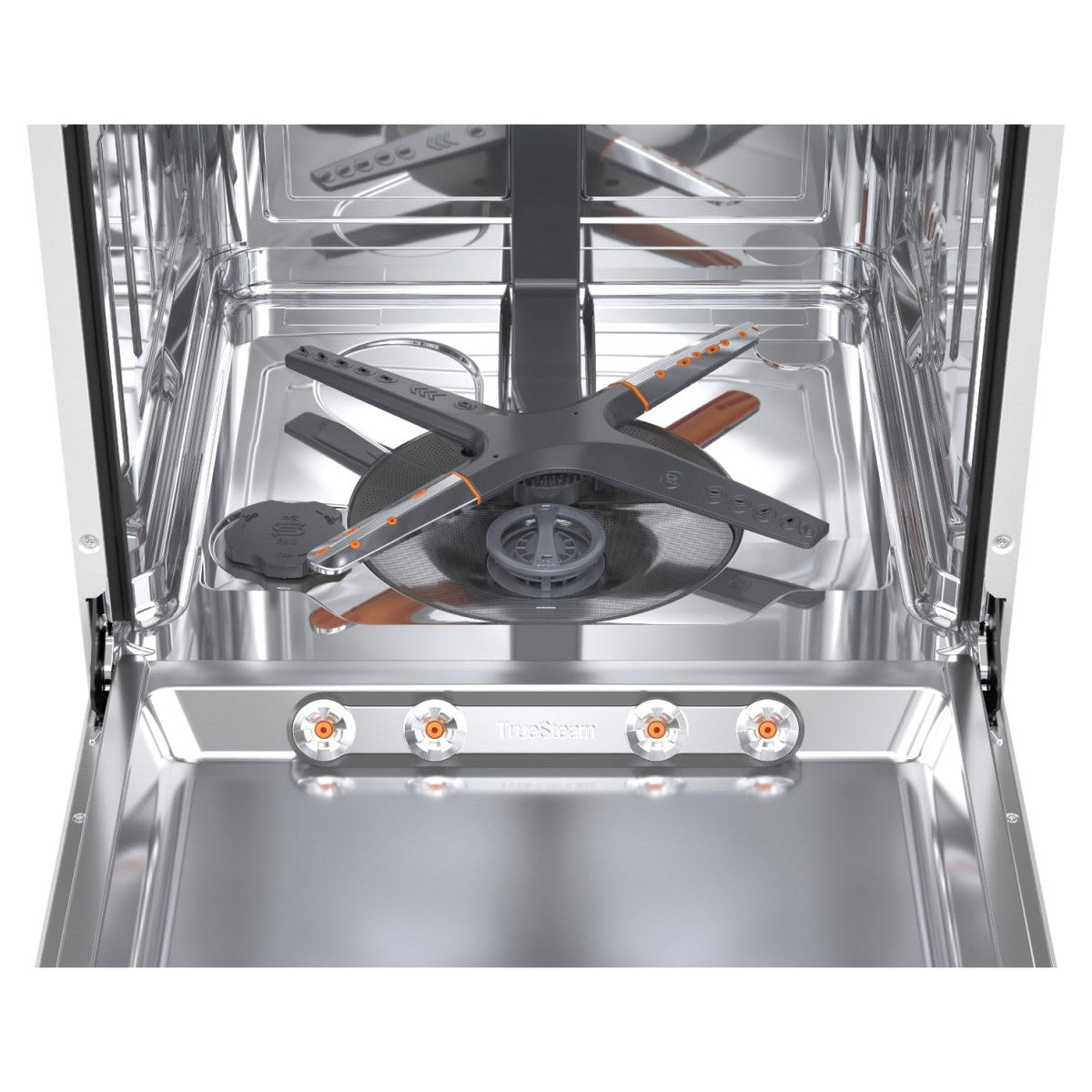 LG Lavastoviglie Libera Installazione DF375HWS Classe A 14 Coperti TrueSteam QuadWash 3 Cestelli Auto-Apertura Wi-Fi 43dB Bianco