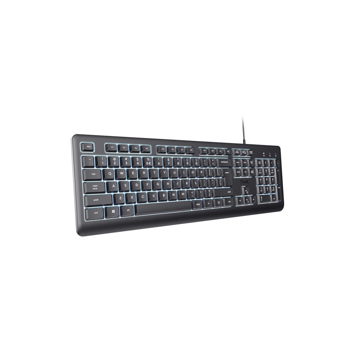 Trust Primo Beleuchtete tastiera Casa/ufficio USB QWERTY Italiano Nero