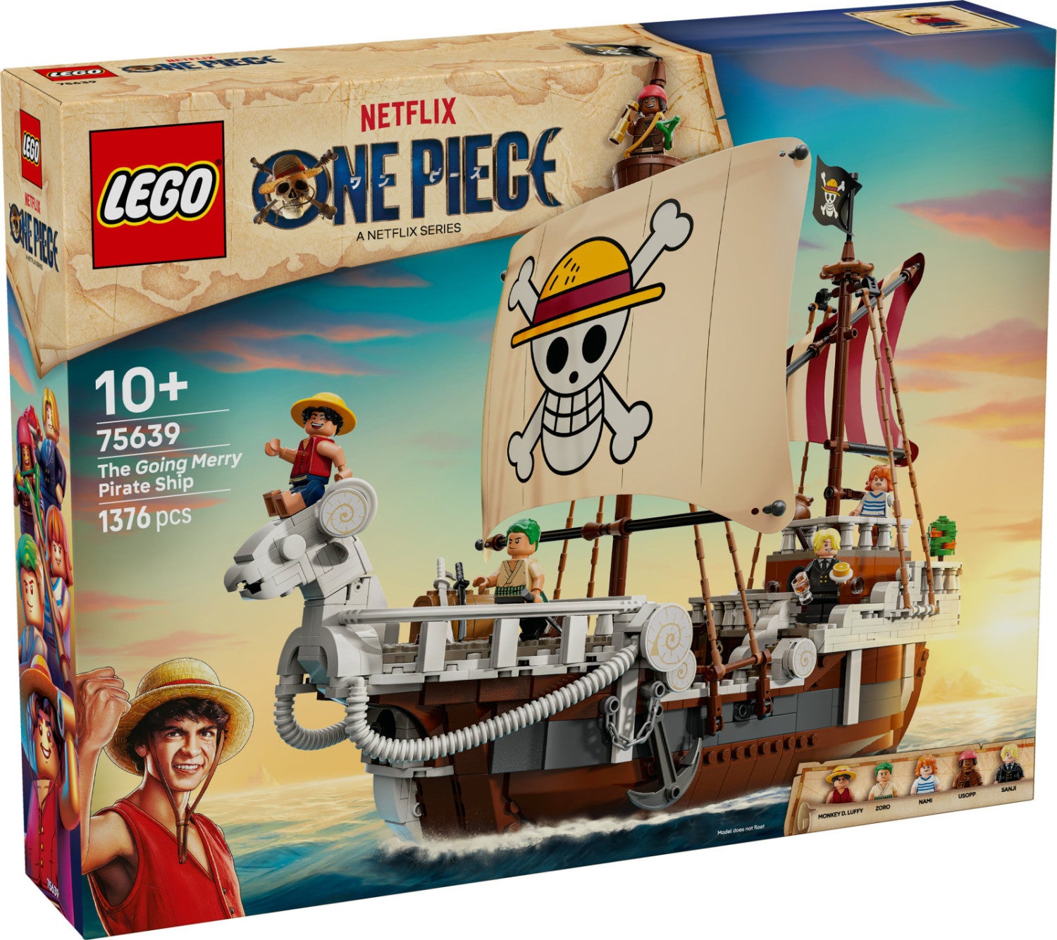 LEGO One Piece 75639 Going Merry Nave Pirata Set Costruzioni 1376 Pezzi 10 Anni