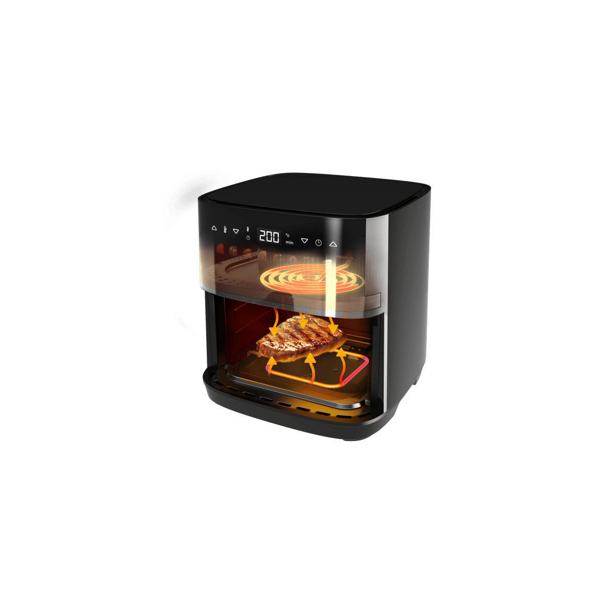 Cecotec Cecofry e Grill Duoheat 8000 Singolo 8 L Indipendente 2200 W Friggitrice ad aria calda Nero