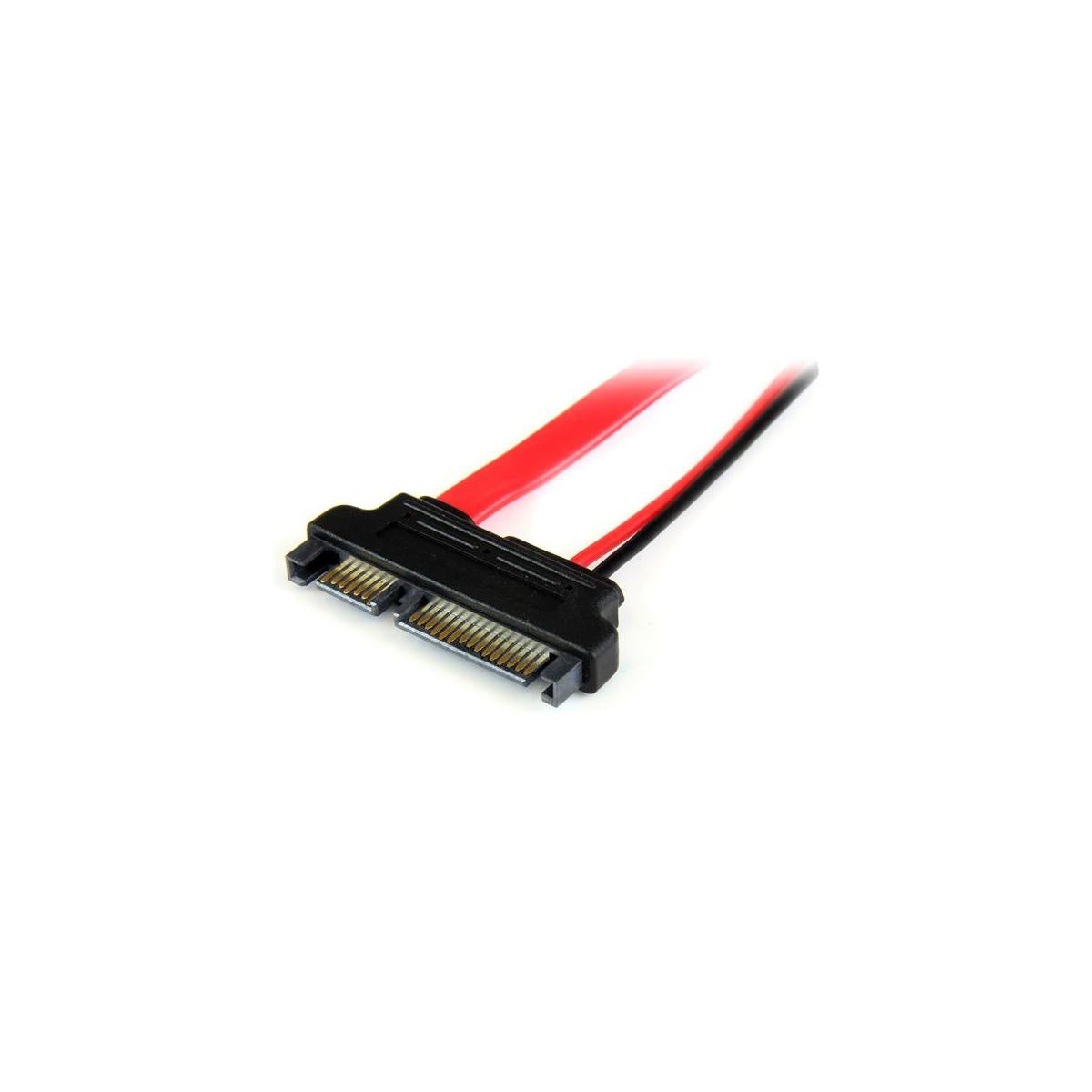 StarTech.com SLSATAADAP6 cavo SATA 0,1524 m Slimline SATA 13 pin SATA 7 15 pin Rosso