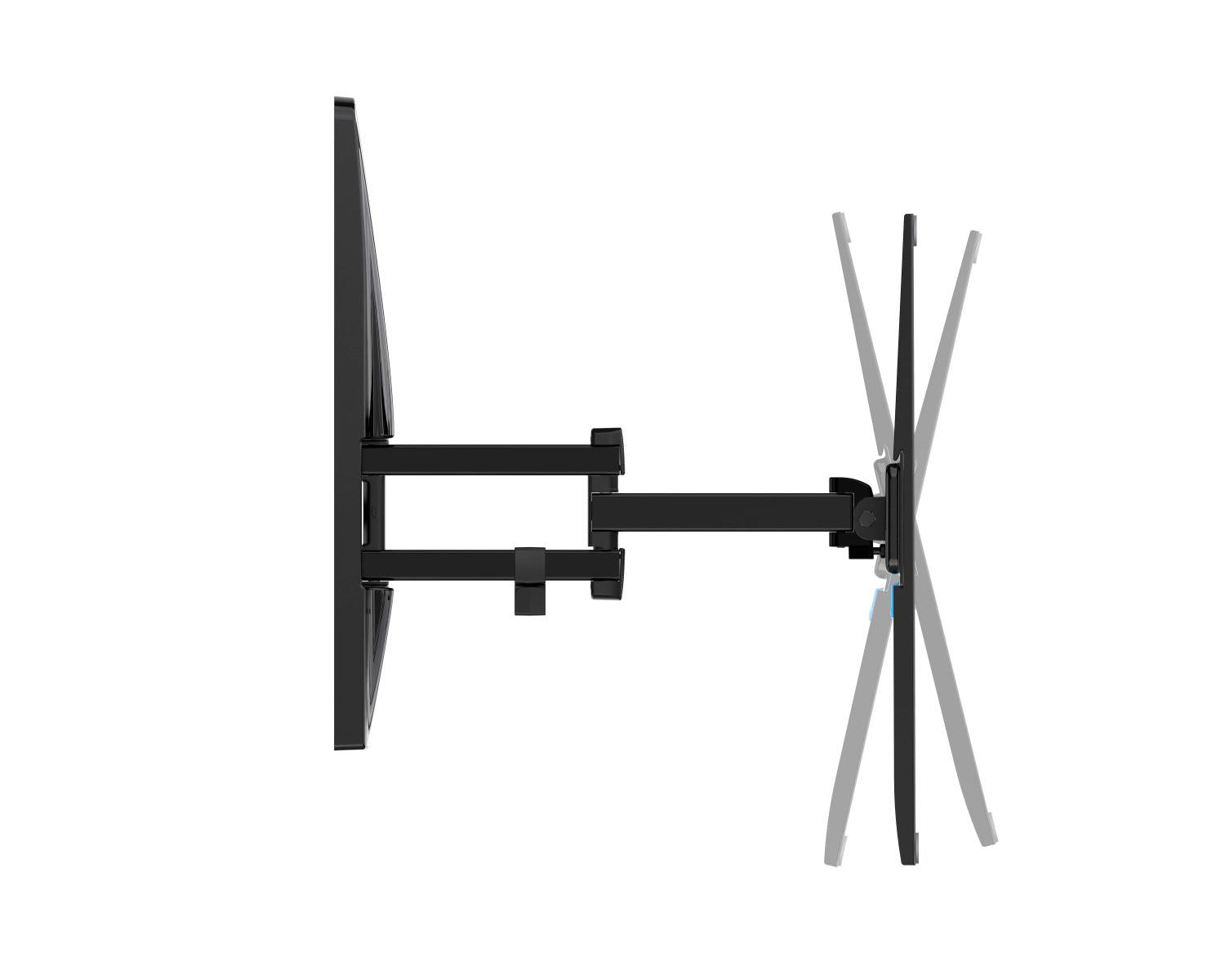 Meliconi EXTRA XDR200400 CG Supporto TV a Parete per Schermi da 65 Pollici Nero