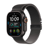 Apple Watch Ultra 4 GPS + Cellular, Cassa 49 mm in titanio nero con Loop in maglia milanese in titanio nero - L