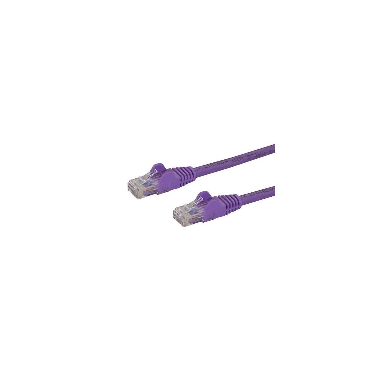 StarTech.com Cavo di rete Cat 6 - Cavo Patch Ethernet Gigabit viola da 2m antigroviglio