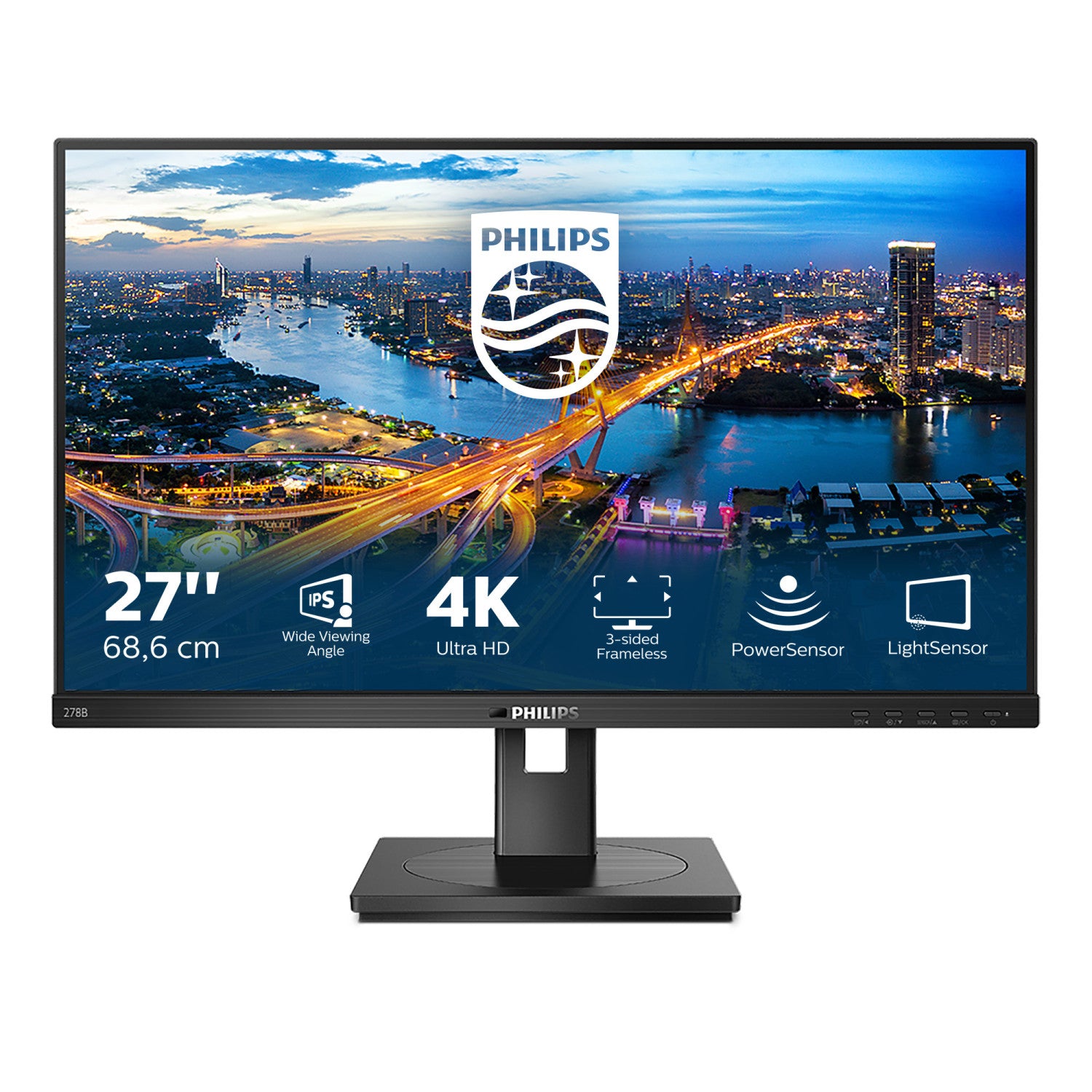 Philips B Line 278B1/00 LED display 68,6 cm (27pollici) 3840 x 2160 Pixel 4K Ultra HD Nero