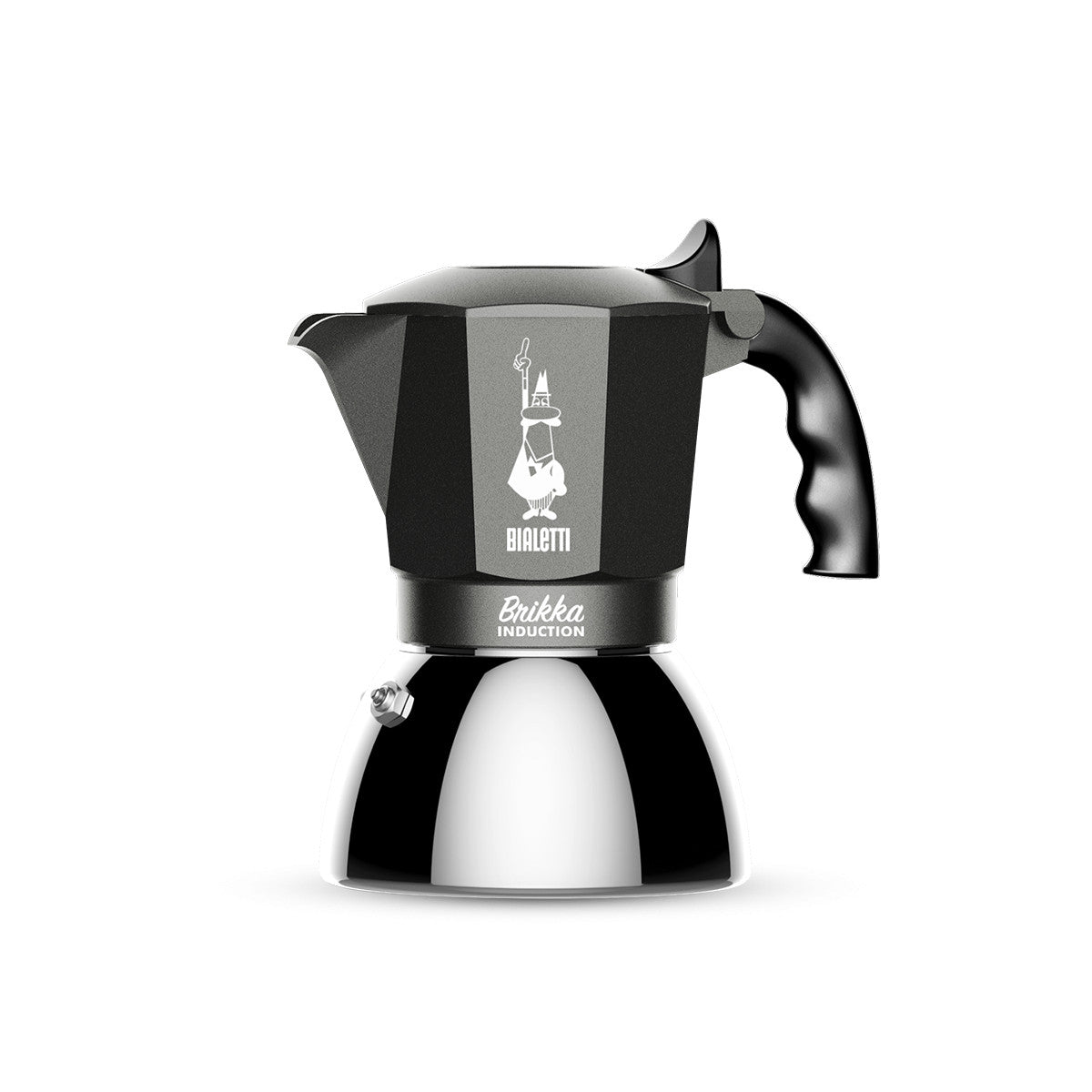 Bialetti Brikka Induction Moka Nero, Acciaio inox