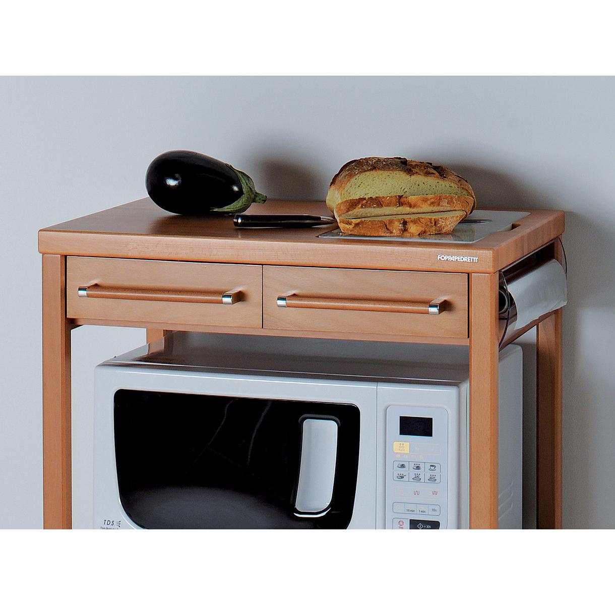 Foppapedretti Carrello portavivande Benchef Bianco naturale