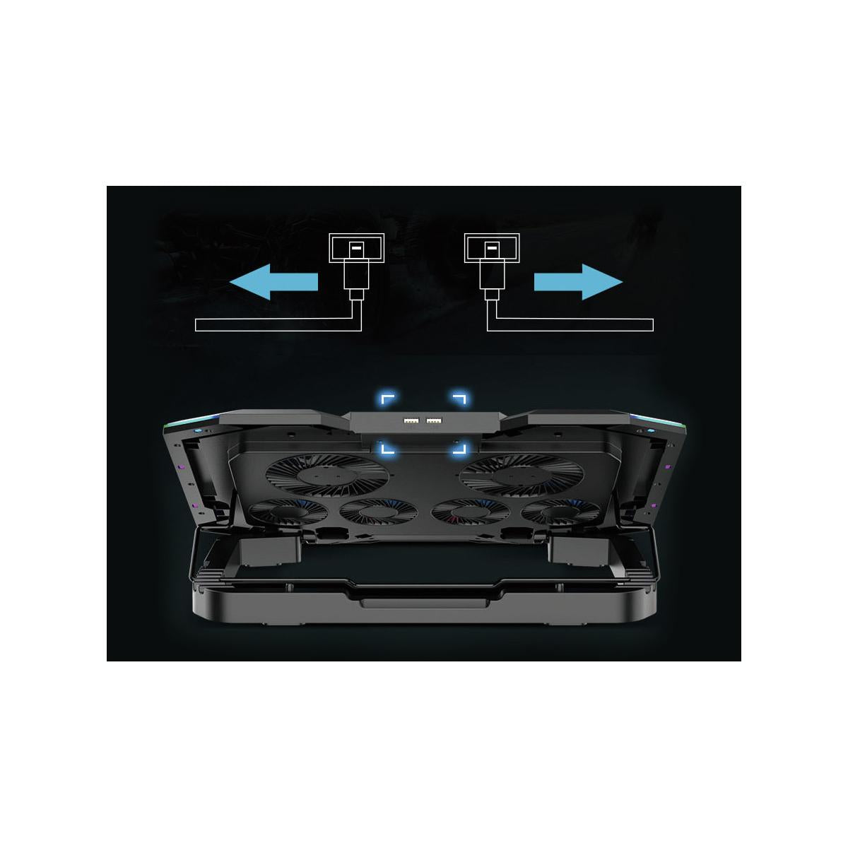 Conceptronic THYIA01B base di raffreddamento per laptop 43,2 cm (17") Grigio