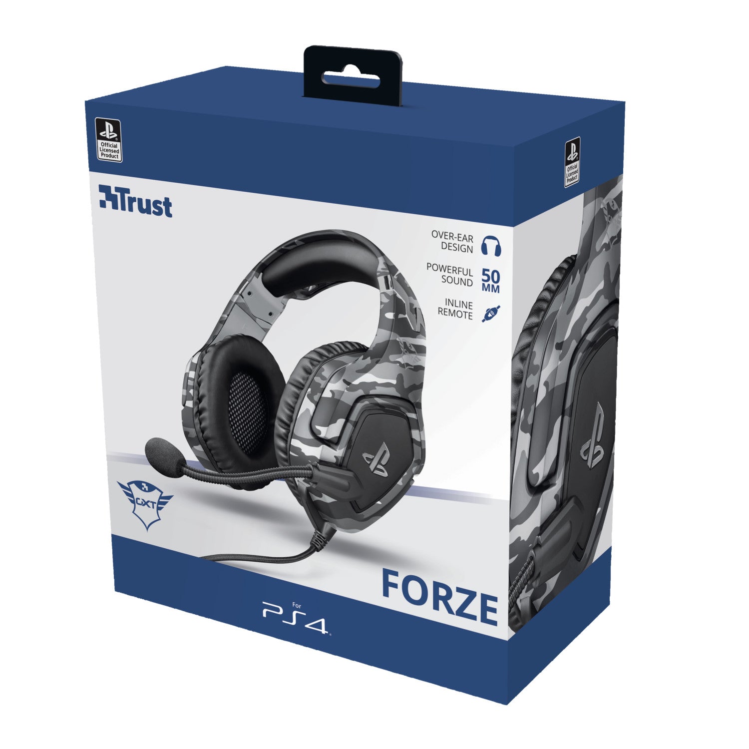 Trust GXT 488 Forze PS4 Auricolare Cablato A Padiglione Giocare Nero, Grigio