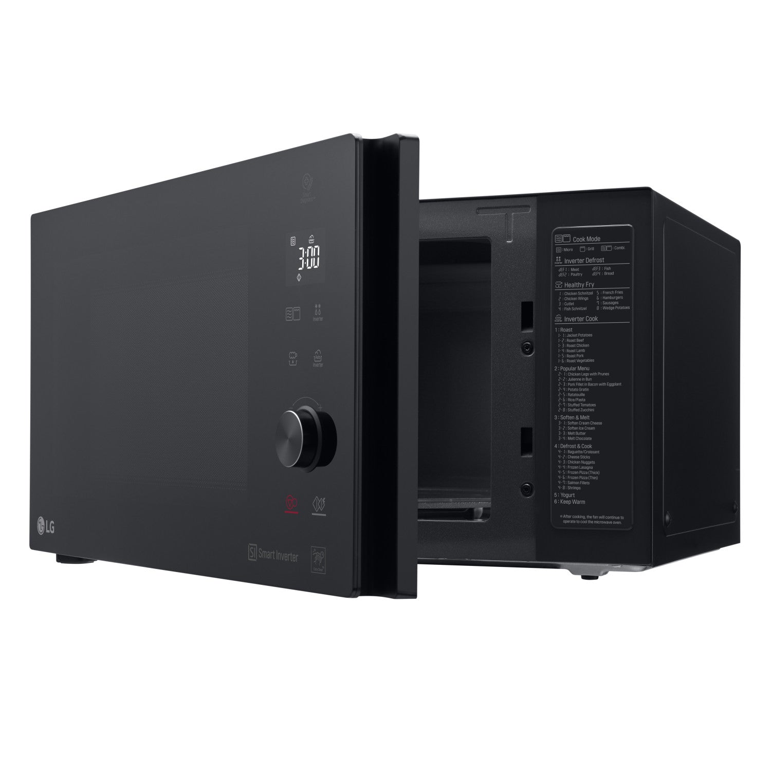 LG MH7265DPS forno a microonde Nero Microonde con grill Superficie piana 32 L 1350 W