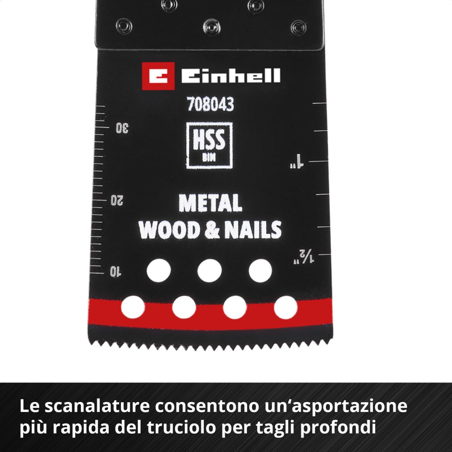 Einhell Lama Per Sega A Immersione Bimetallo 708043 - 34 Mm, Profondità 40 Mm, Finitura PTFE, Metallo E Legno