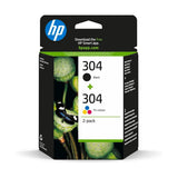 HP Cartuccia d'Inchiostro 302 e 304 Nero e Tricolore 2-Pack B82L1AE