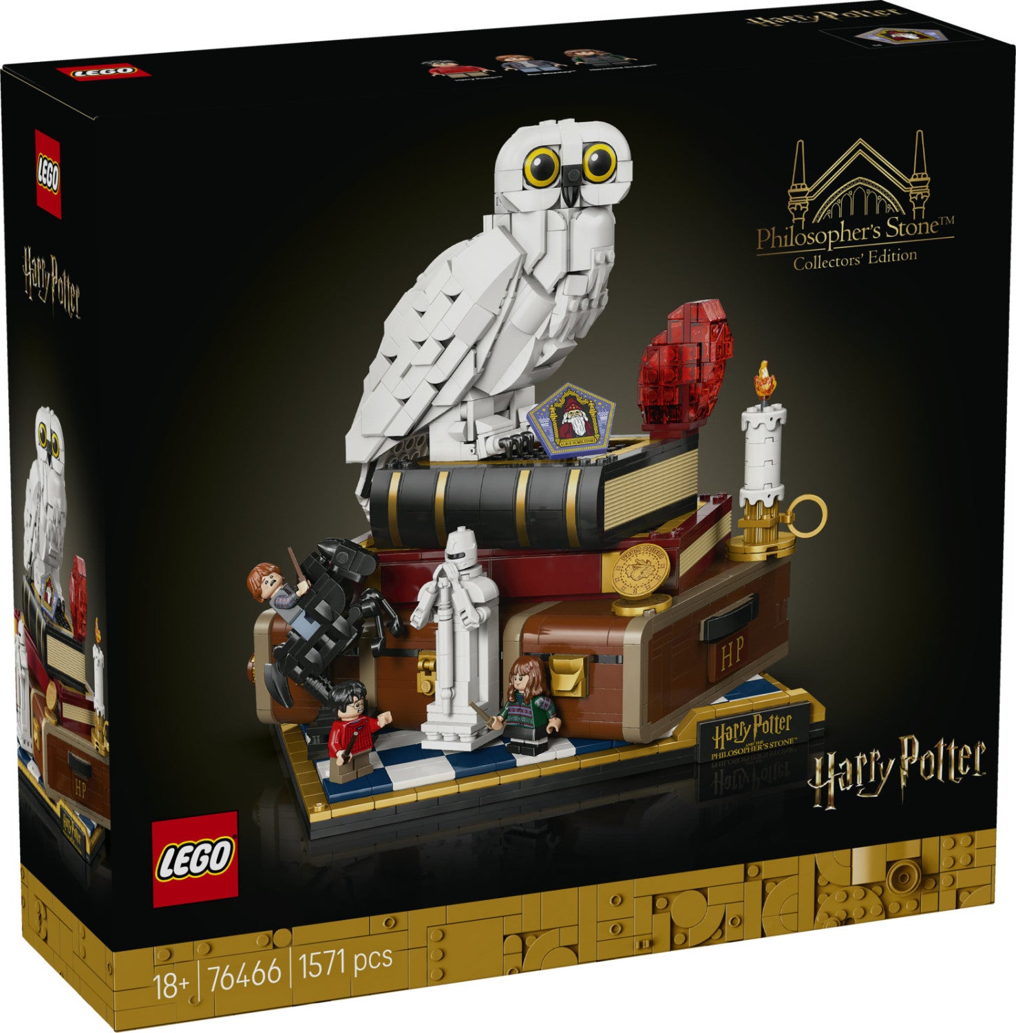 LEGO Harry Potter Pietra Filosofale Edizione del Collezionista 76466 set da costruzione 1571 pezzi per adulti