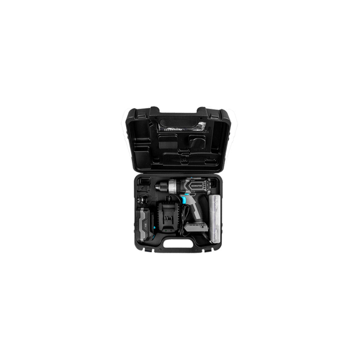 Cecotec 70008 trapano 1550 Giri/min Nero, Blu, Grigio
