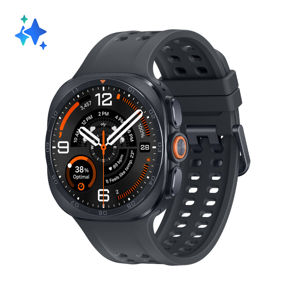Samsung Galaxy Watch Ultra2 3,81 cm (1.5 pollici) AMOLED 47 mm Digitale 498 x 498 Pixel Touch screen 4G Grigio Wi-Fi GPS (satellitare)