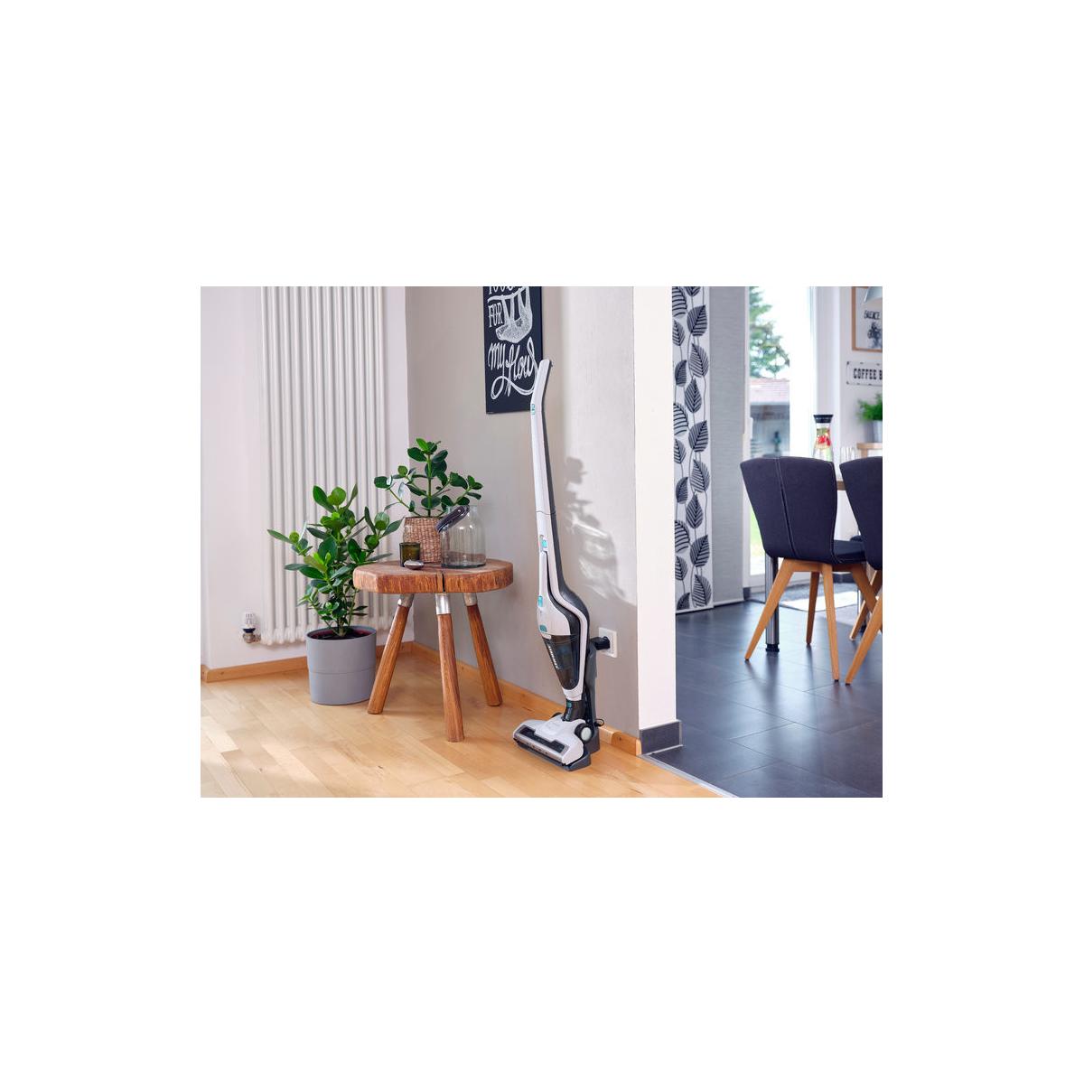 Leifheit Aspirapolvere LFH11927 Spazzatrice Rotante Powervac senza Filo senza Sacchetto Bianco