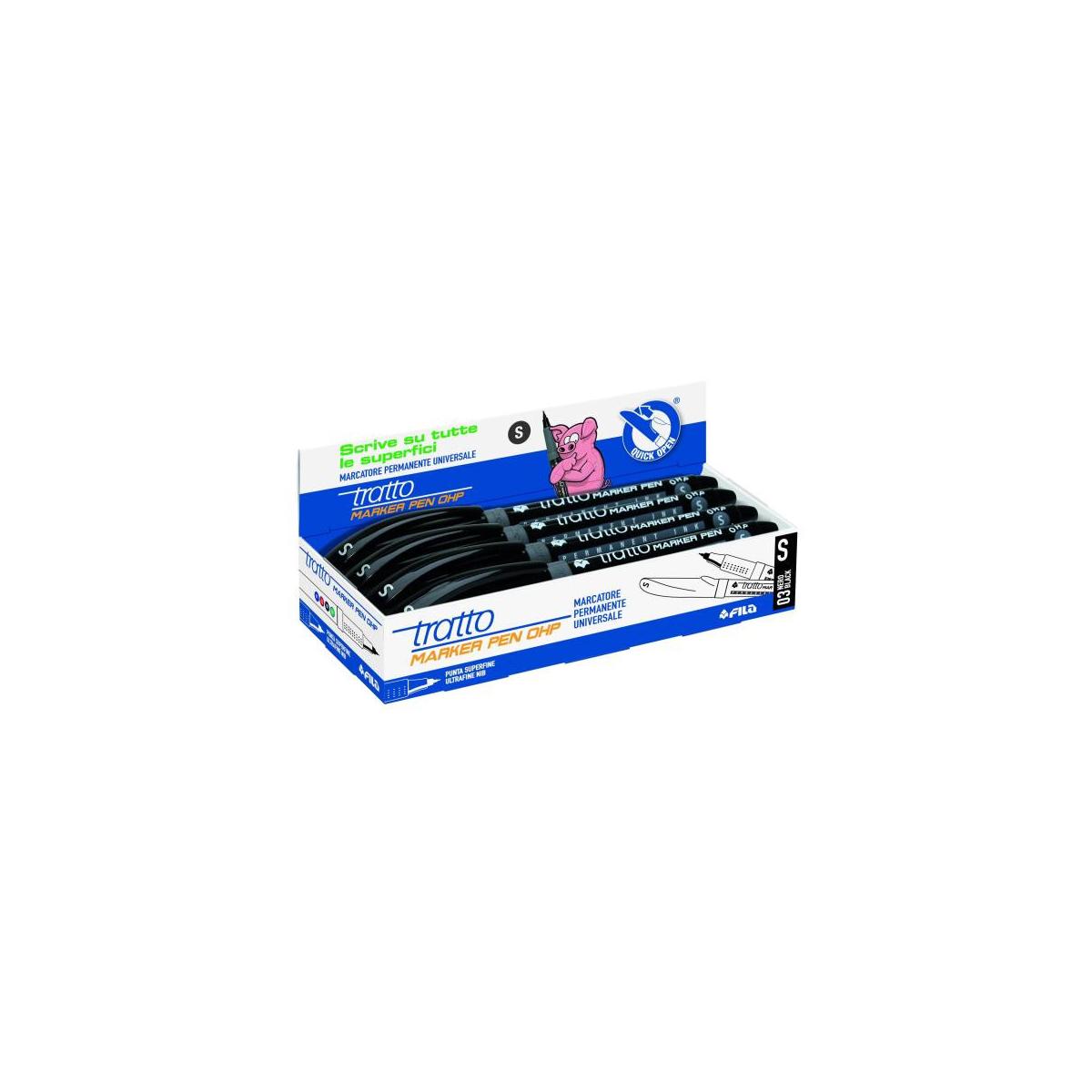 Tratto 806903 evidenziatore 8 pz Nero