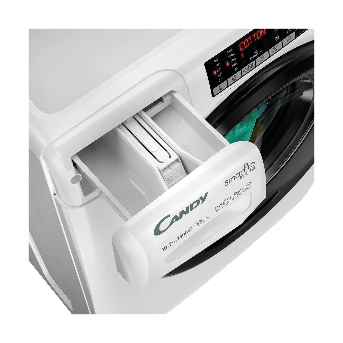 Candy CSOW41076TWMB0-S lavasciuga Libera installazione Caricamento frontale Bianco E