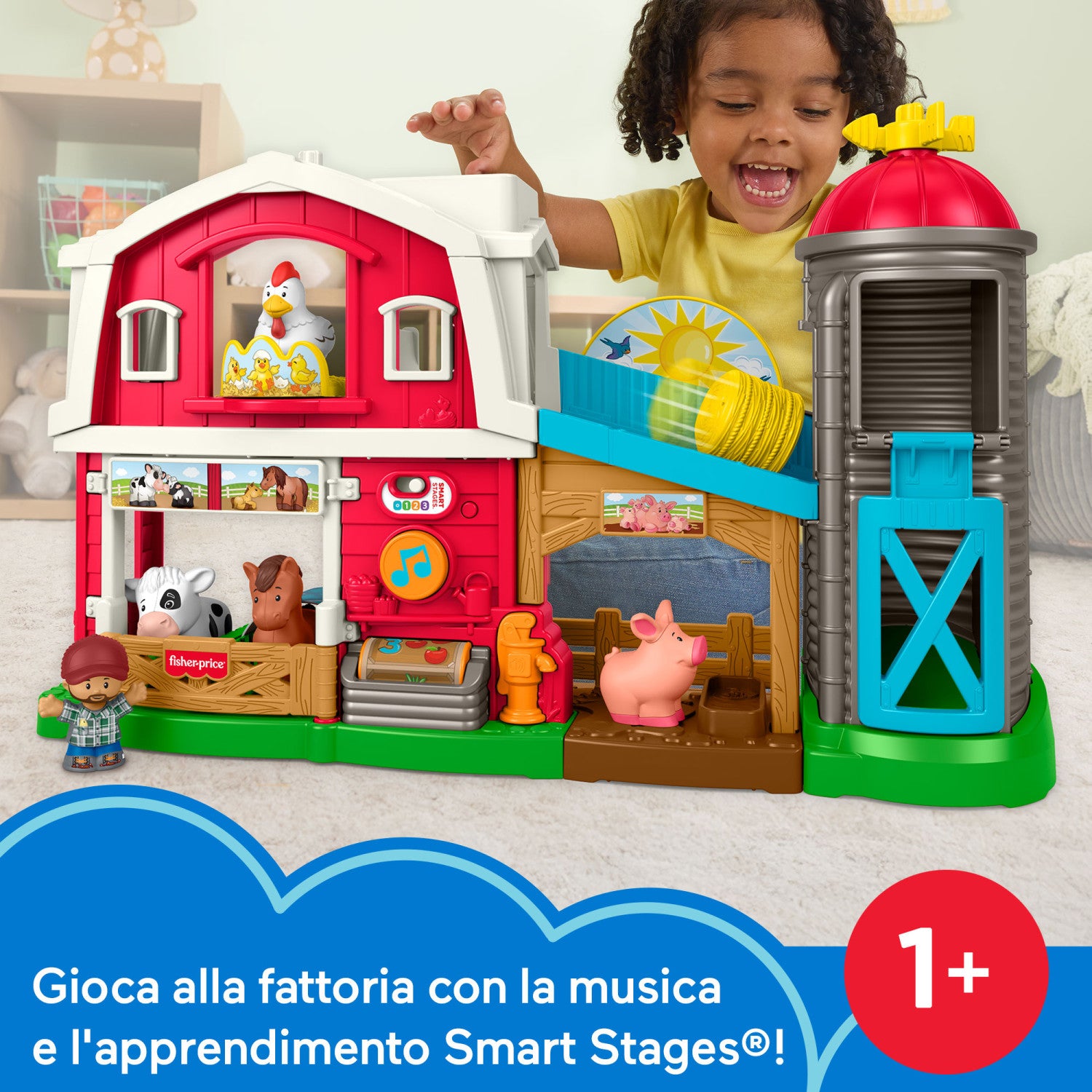 Fisher-Price Little People Divertente Fattoria Animali Felici