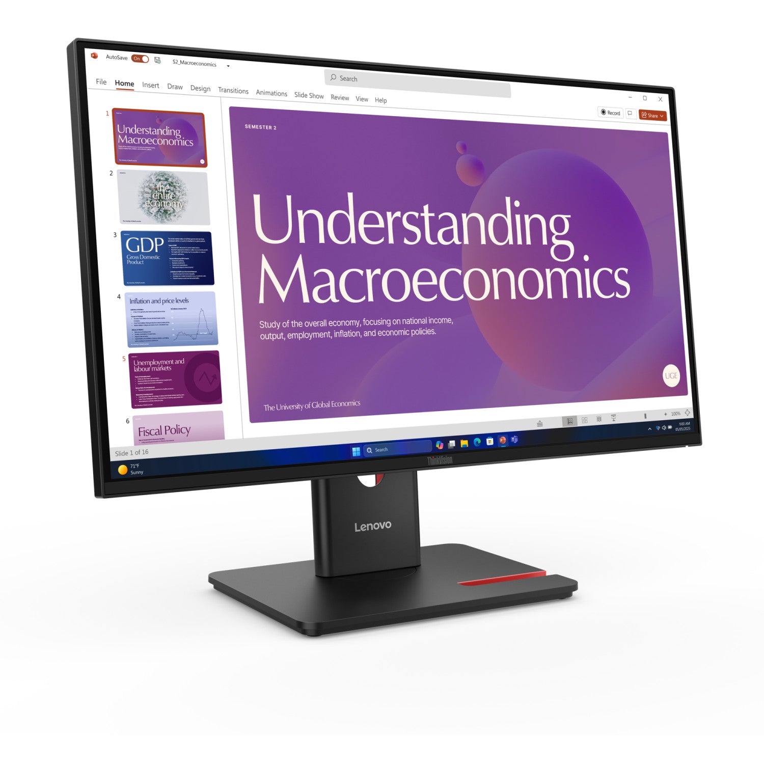 Lenovo ThinkVision T24D-40 LED display 60,5 cm (23.8 pollici) 1920 x 1080 Pixel Full HD LCD Nero