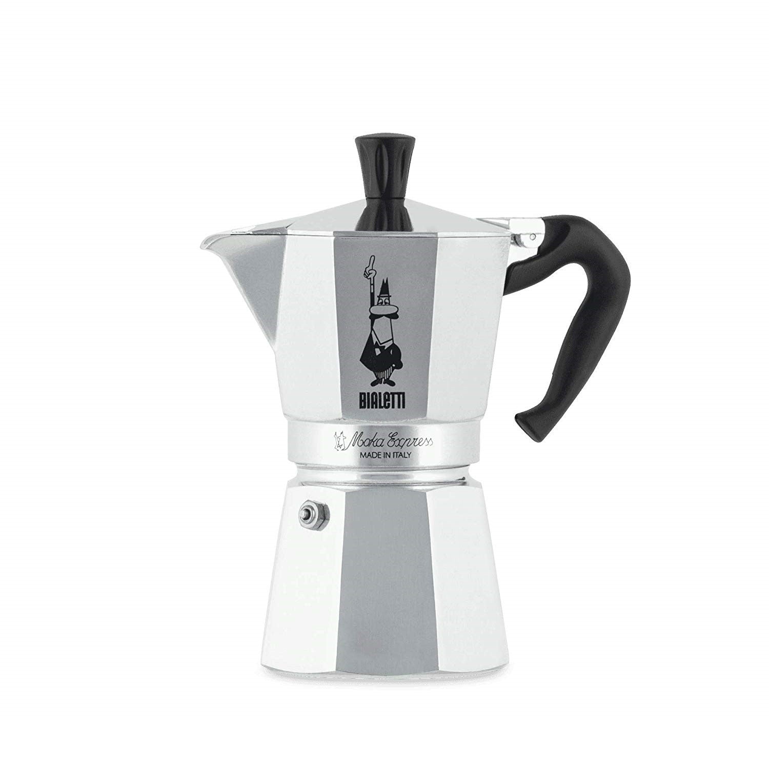 Bialetti Moka Express 0,3 L Alluminio, Nero