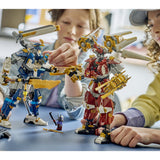 LEGO Ninjago 71870 Mech Titanici Gemelli, Set da Costruzione con 2 Action Figure e 3 Minifigure, 1707 Pezzi, per 12 Anni