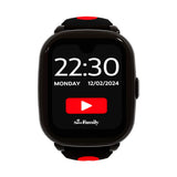 SaveFamily Iconic Plus 2 4,52 cm (1.78pollici) 40 mm Digitale Touch screen 4G Nero Wi-Fi GPS (satellitare)