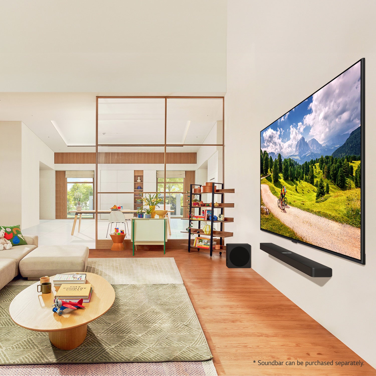 LG Soundbar S90TY, 570W su 5.1.3 canali, Dolby Atmos, Wi-Fi, 3 speaker up-firing