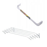 Gimi Stendibiancheria Da Parete Brio Super 80, Acciaio, 80x43 Cm, 4 M Di Stenditura
