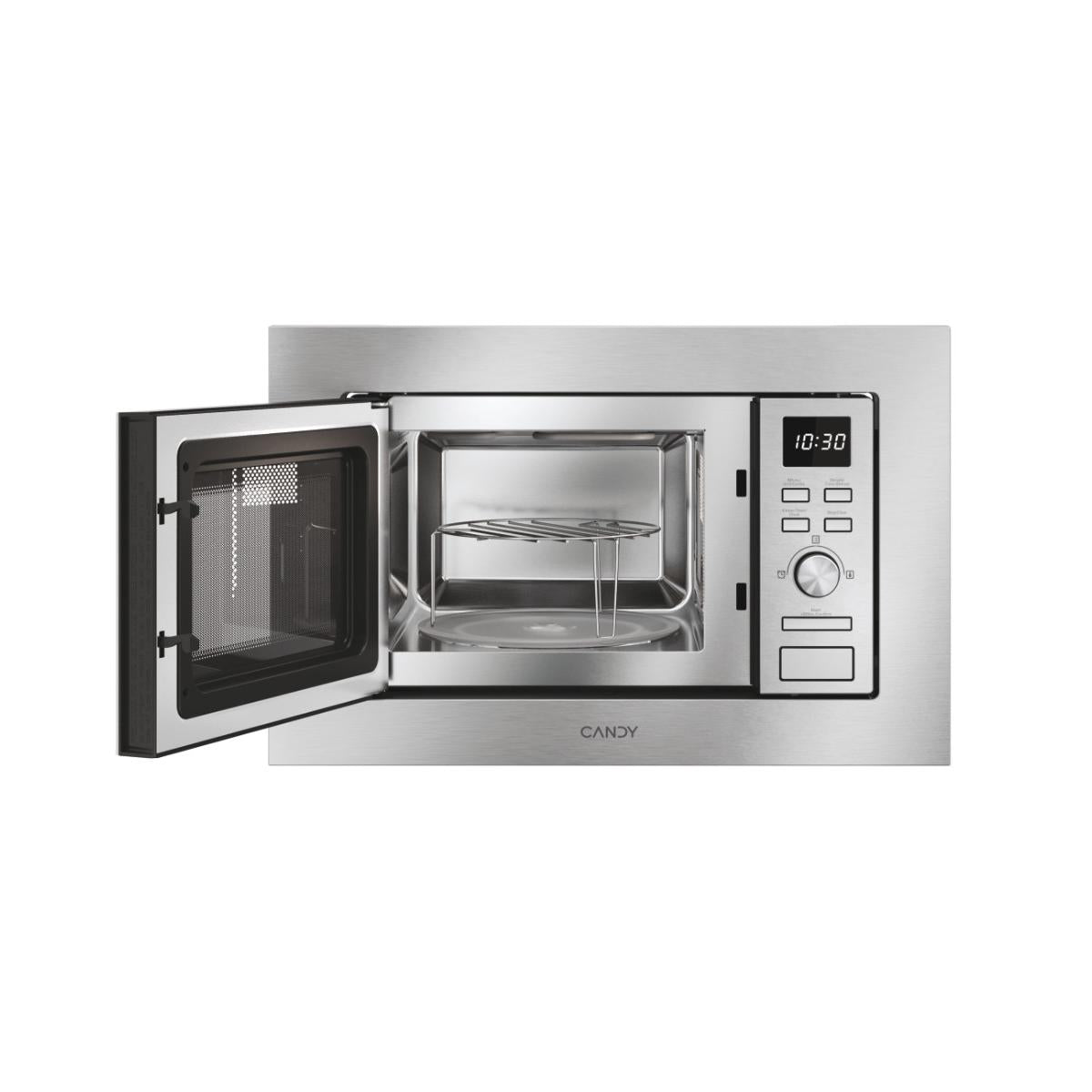 Candy CA20FMW7NG Da incasso Microonde con grill 20 L 800 W Acciaio inox