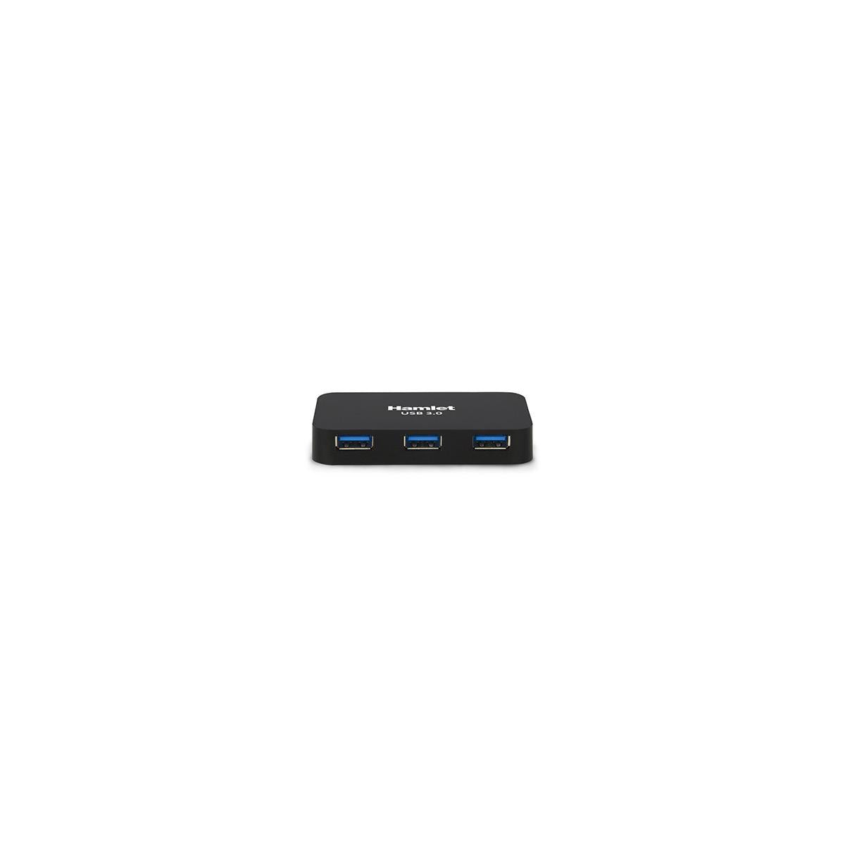 Hamlet XHUB430BK hub di interfaccia USB 3.2 Gen 1 (3.1 Gen 1) Micro-B 5000 Mbit/s