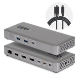 StarTech.com 208UE-USB4-DOCK replicatore di porte e docking station per laptop Cablato Grigio