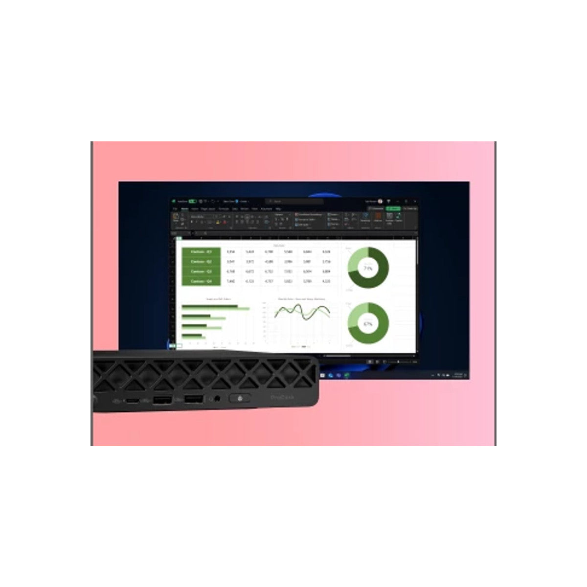 HP ProDesk 4 Mini G1i Desktop AI PC Intel Core Ultra 7 265T 24 GB DDR5-SDRAM 1 TB SSD Windows 11 Pro Mini PC