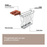 Imetec Grantoast - Tostapane 2 Fette XL con Pinze Apribili per Toast Farciti - 7 Livelli Doratura, Facile Pulizia, Display LED, Griglia Scalda Brioche, Pizzette e Focacce, Timer Digitale, Acciaio Inox.