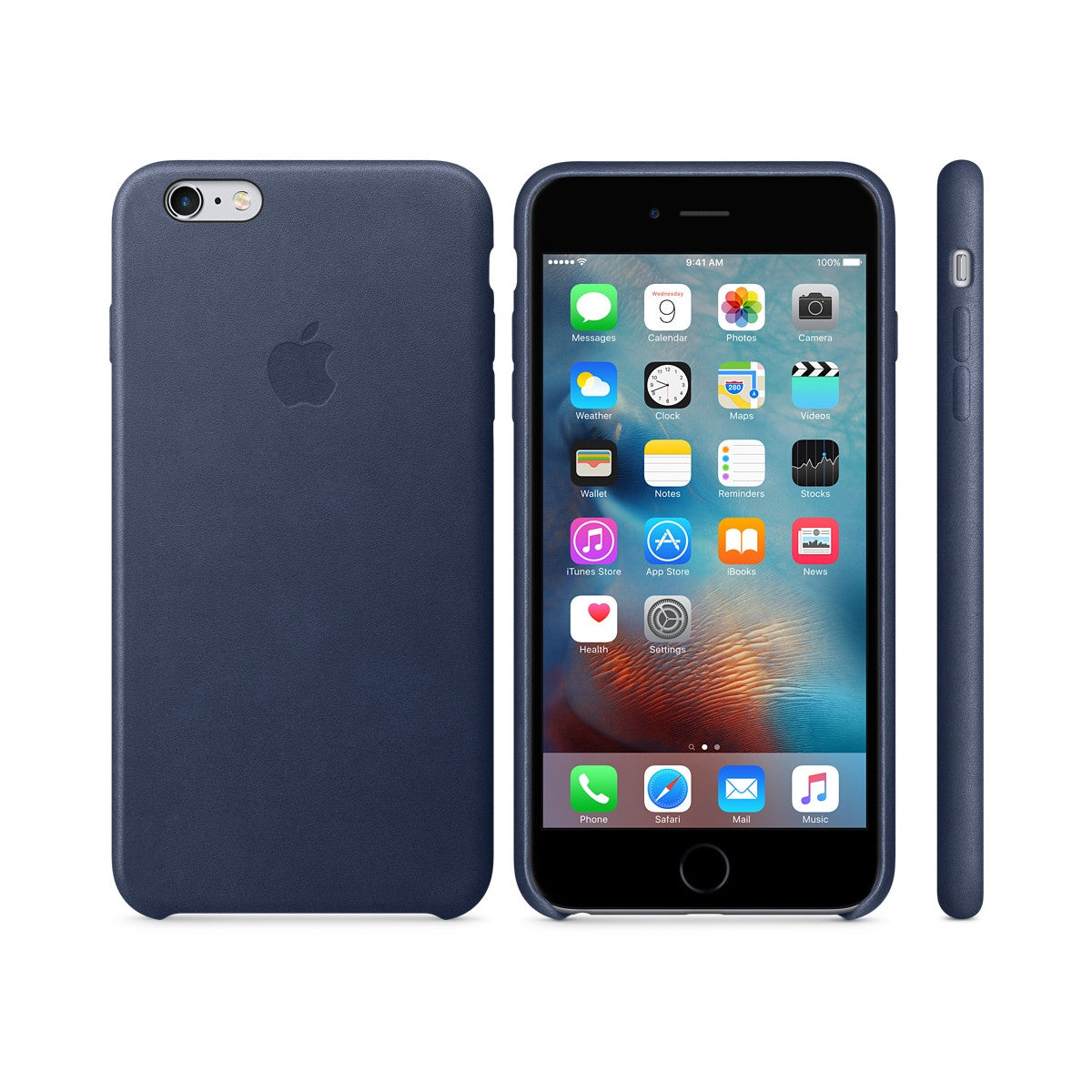 Apple Custodia in pelle per iPhone 6s Plus - Blu notte