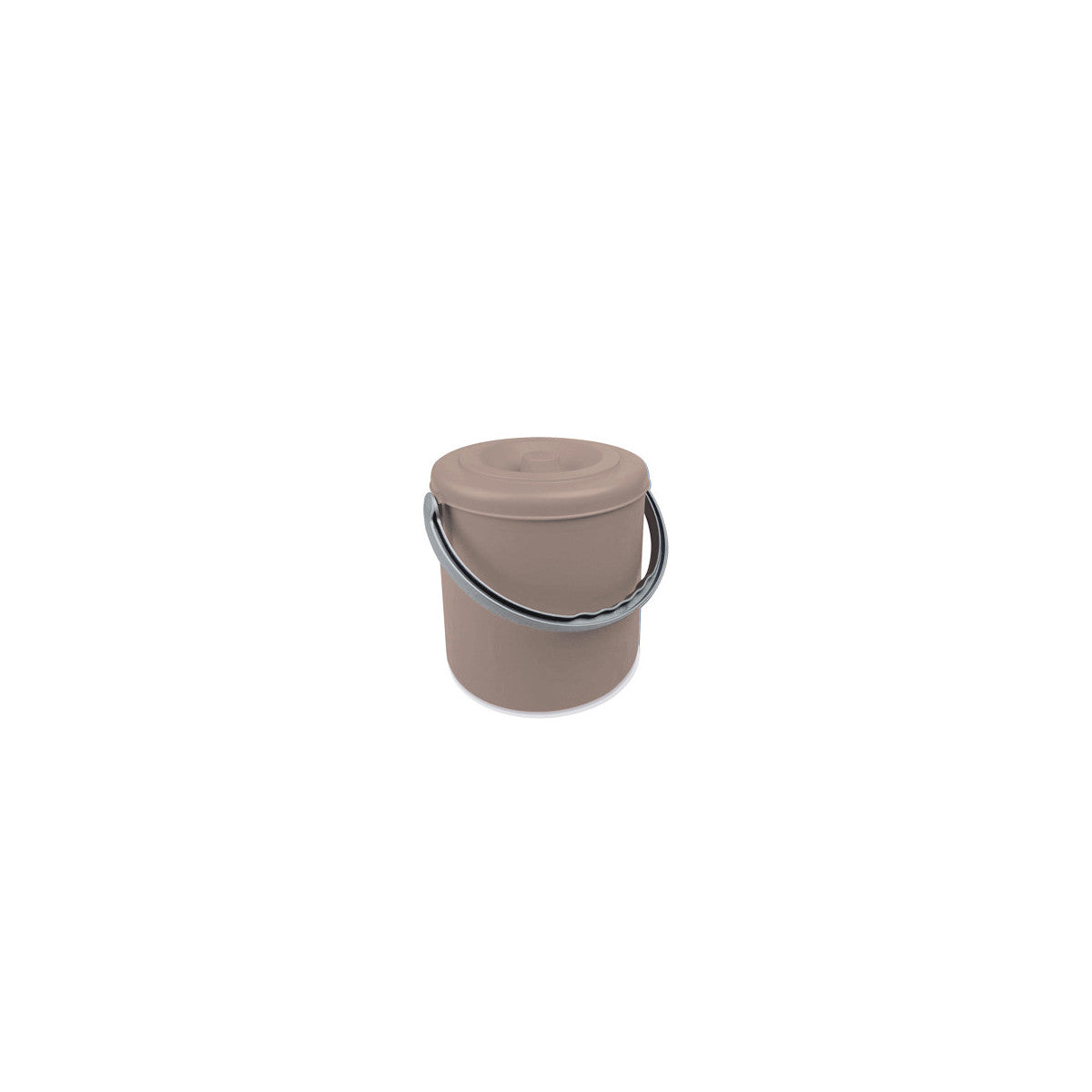 Stefanplast Pattumiera Eureka 20 Lt con Coperchio Tortora