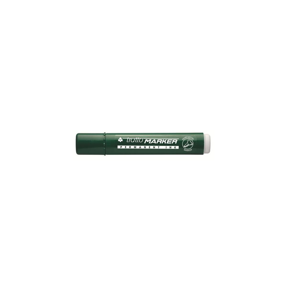 Tratto Marker marcatore permanente Punta smussata Verde 12 pz