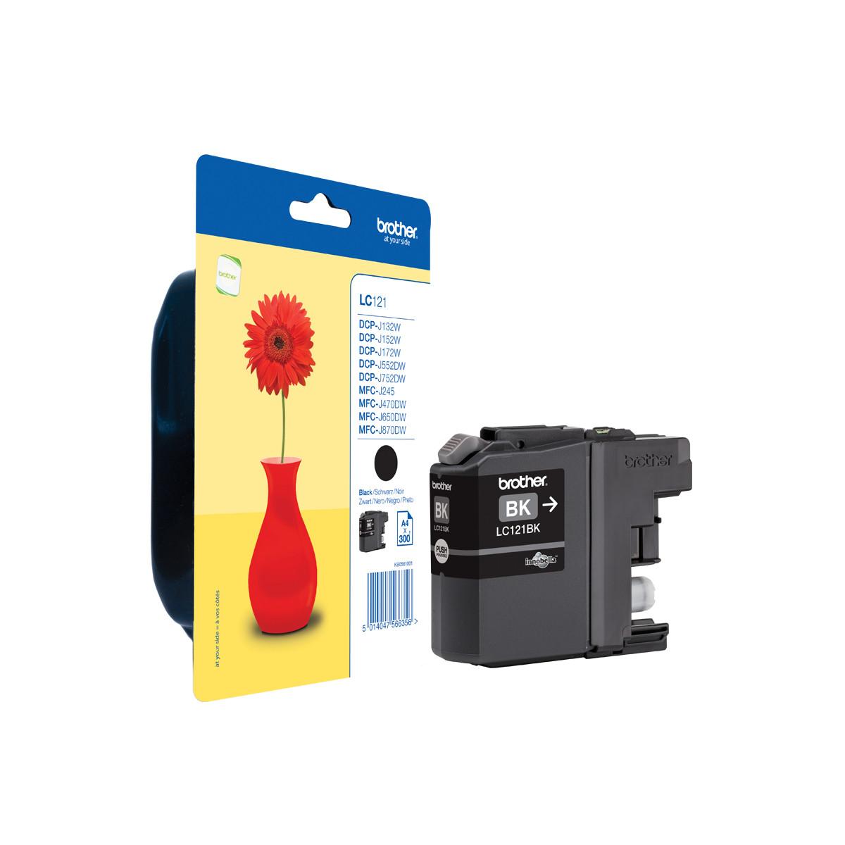 Brother LC-121BK cartuccia d'inchiostro Originale Nero