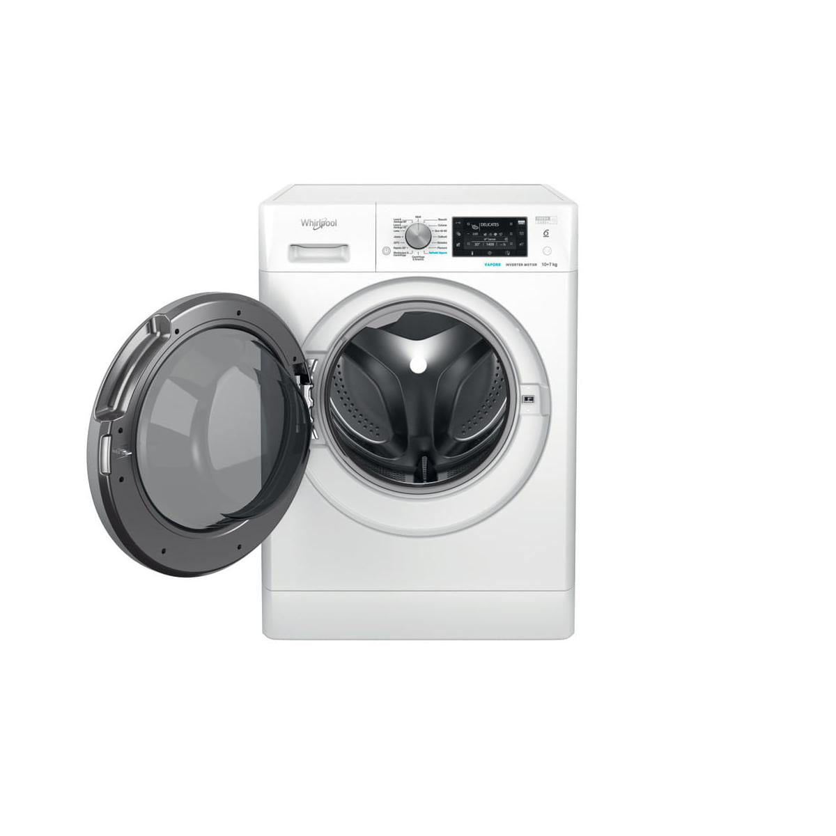 Lavasciuga Whirlpool FFWDD 107625 WBS IT Libera Installazione Caricamento Frontale Bianco Classe E