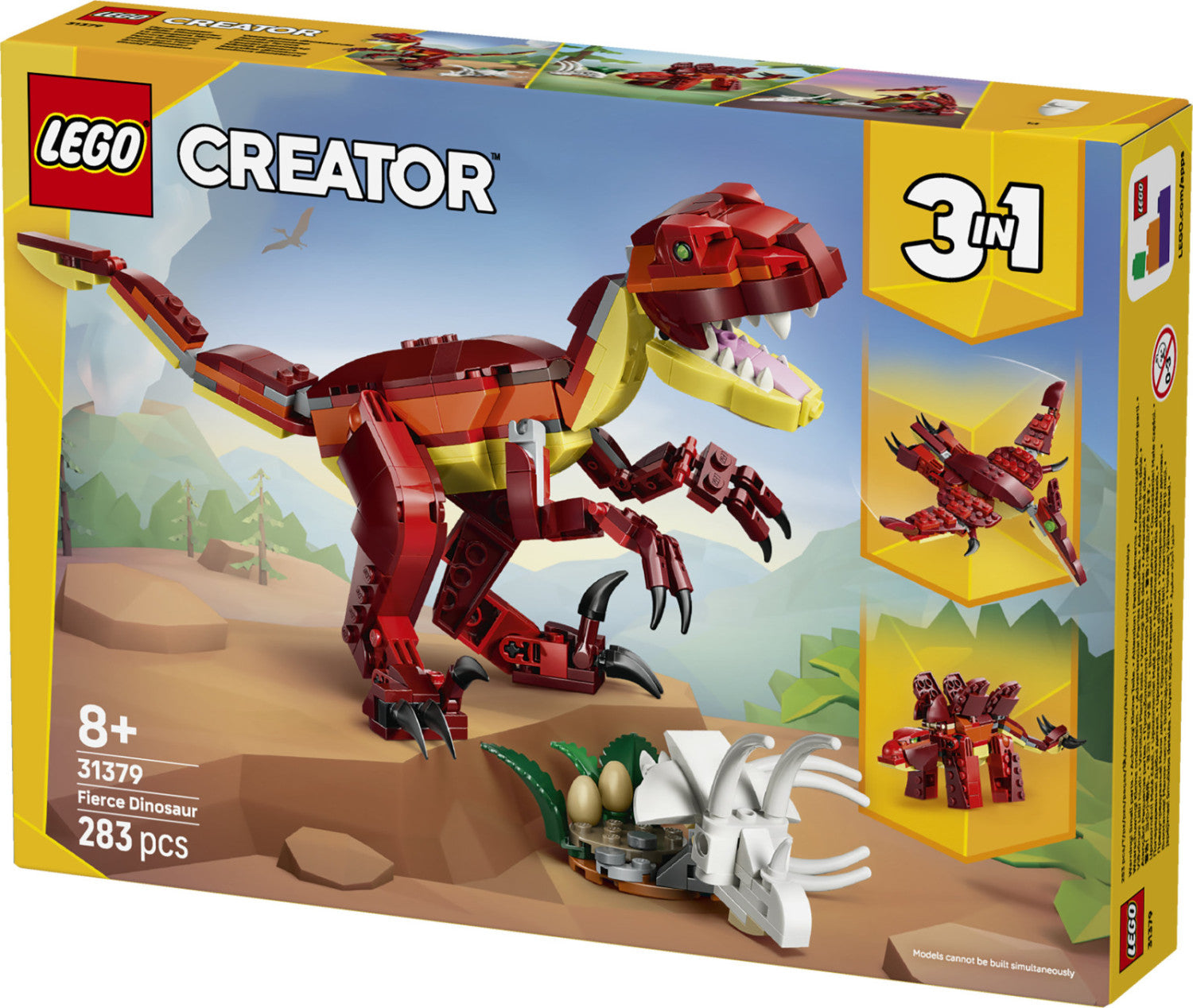 Set costruzioni LEGO 31379 CREATOR 3 IN 1 Feroce dinosauro
