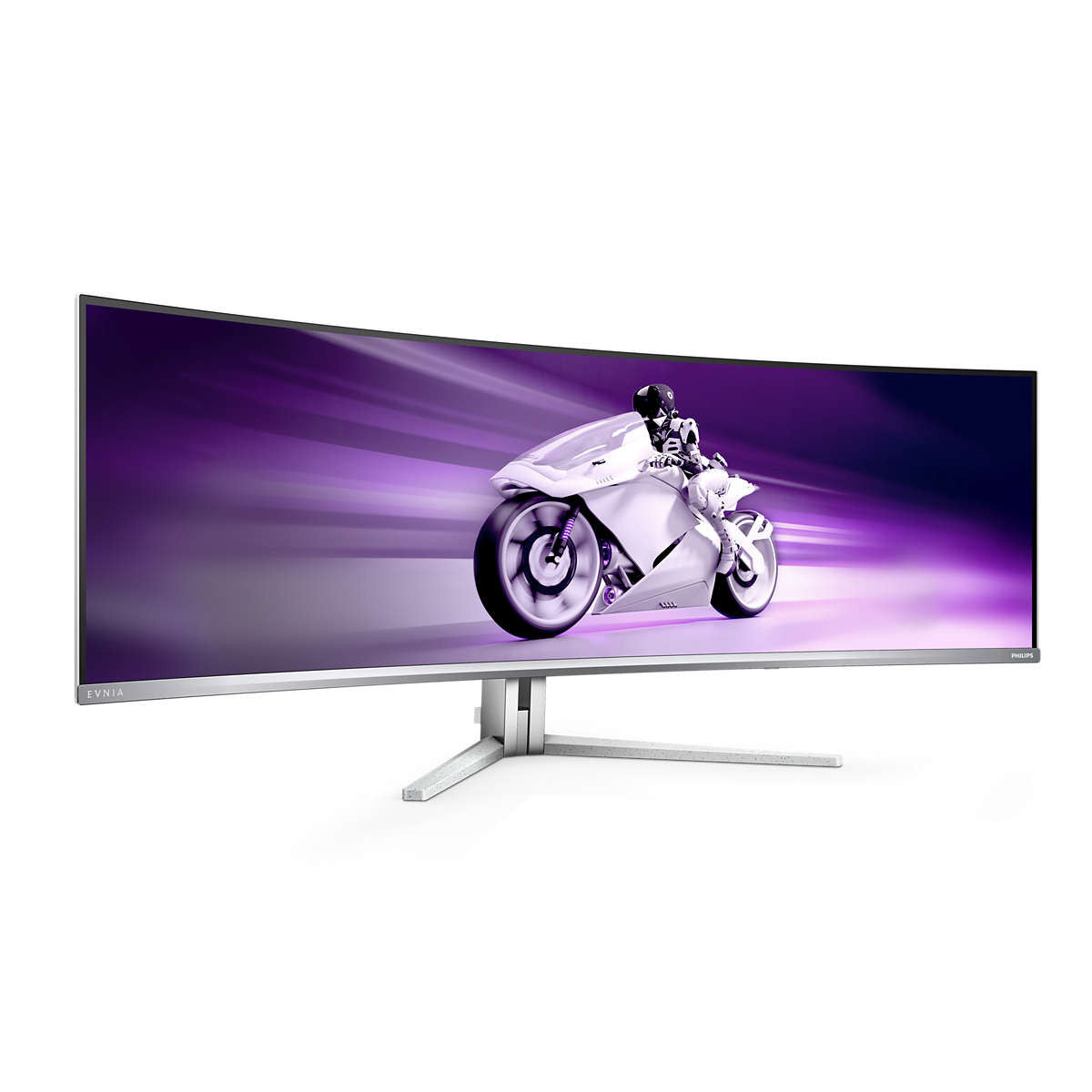 Philips Evnia 8000 49M2C8900L/00 Monitor PC 124,2 cm (48.9") 5120 x 1440 Pixel Dual QHD QDOLED Bianco