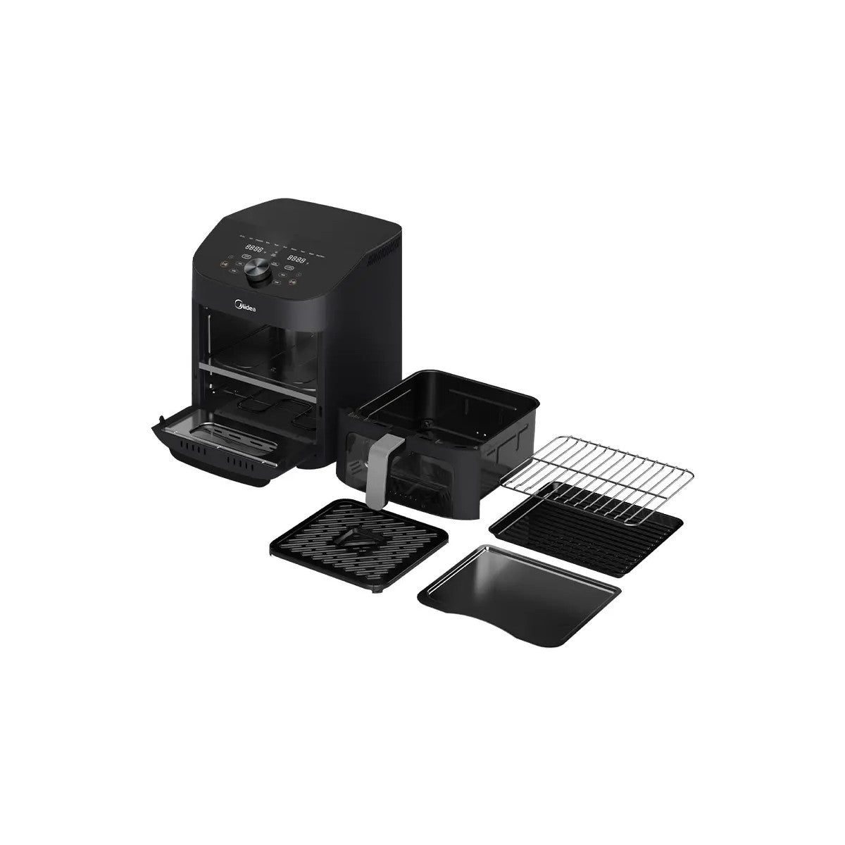 Midea MAD1100DADK friggitrice Doppia 11 L Indipendente 1700 W Friggitrice ad aria calda Nero