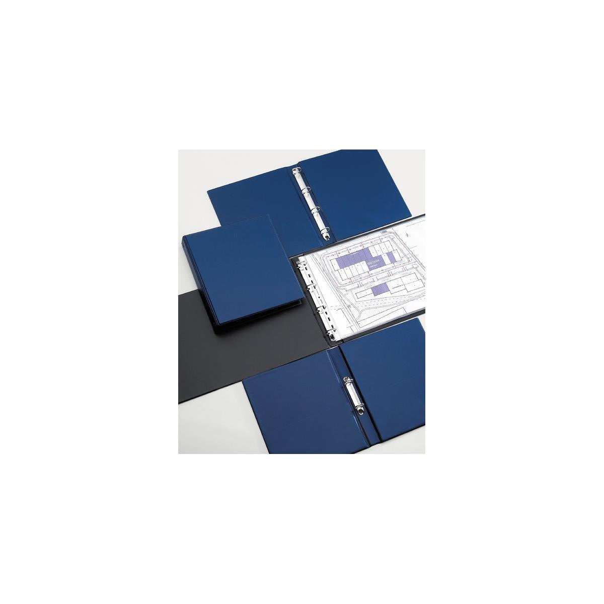 Favorit 100460473 raccoglitore ad anelli Nero