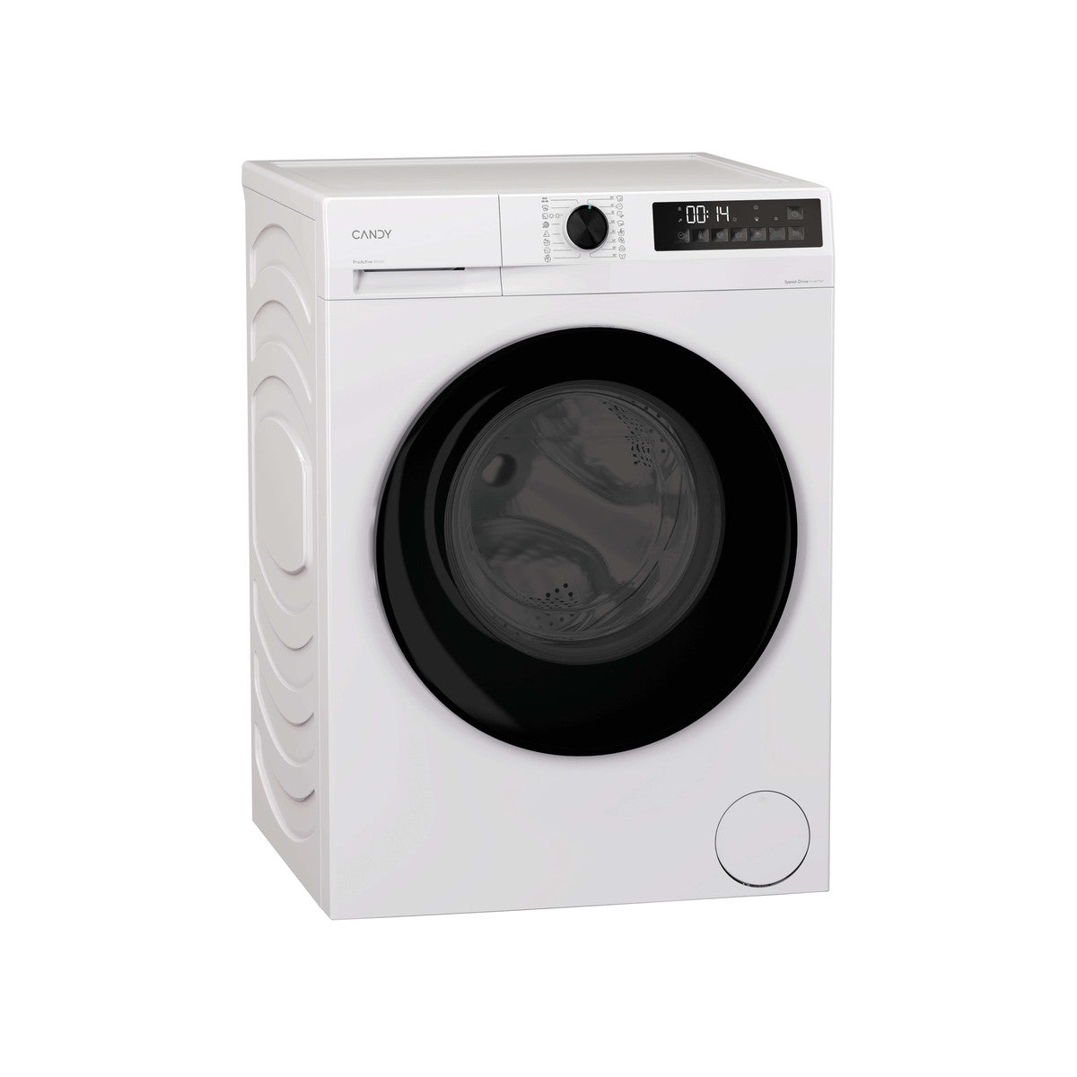 Candy ProWash 300, Lavasciuga Slim 8 5 KG, 10 più efficente della classe A, 1400 giri, Bianco, Inverter, Fresh Vapor, GWD 485SB6-S