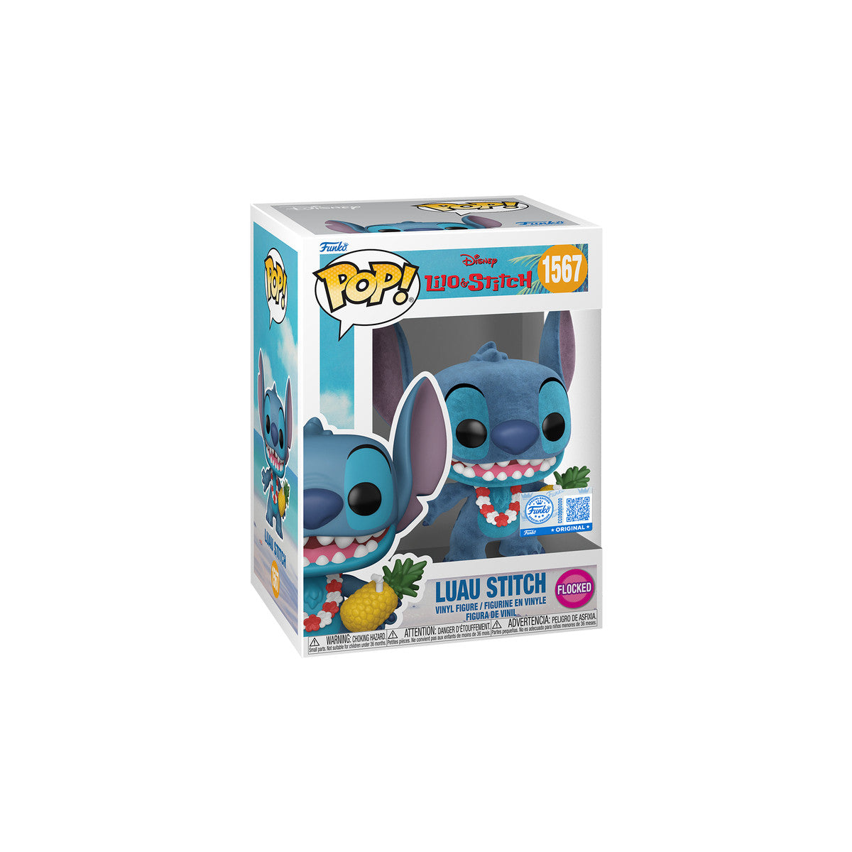 FUNKO POP Luau Stitch (Flocked)