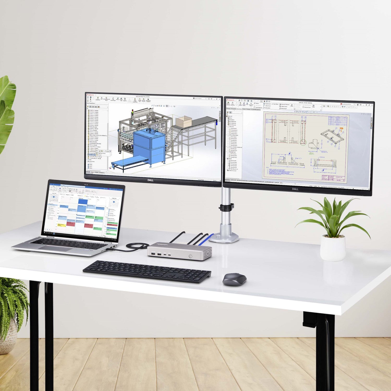 StarTech.com Docking station USB4, USB-C 40Gbps, doppio video HDMI, fino a 2x 4K 60Hz 4:4:4 (RGB) o 2x 4K 120Hz 4:2:2, dock multi monitor, 6x USB, 2,5GbE, 100W PD