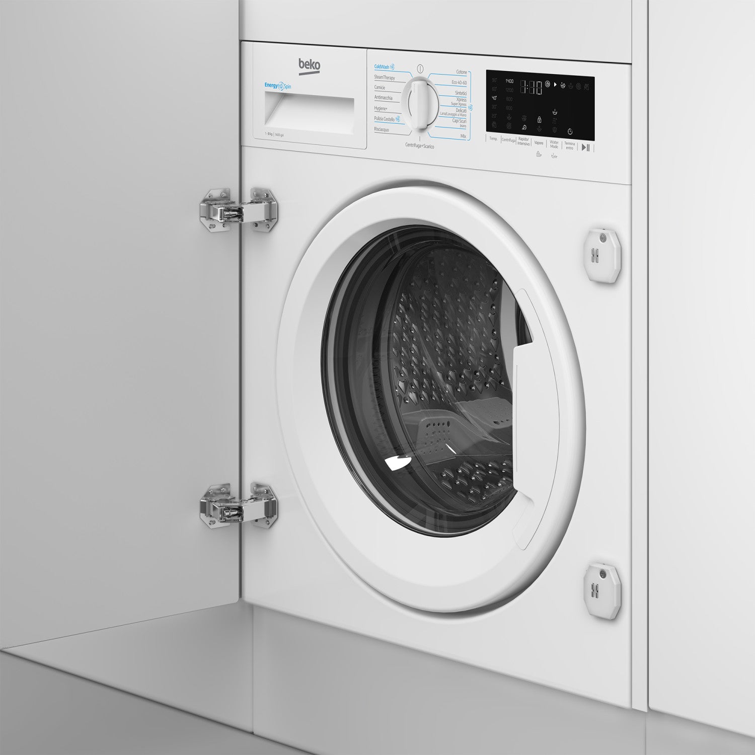 Beko b300 WIT8A4BW, Lavatrice da incasso Capacità 8kg, classe A, colore White, Motore Inverter BPM