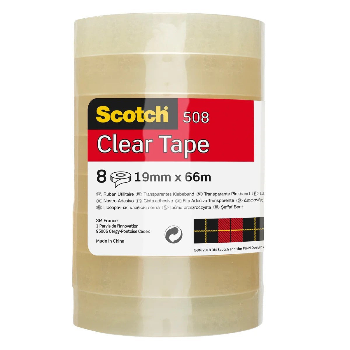 Scotch FT-5100-9733-8 5081966 Nastro adesivo trasparente (l x p) 66 m x 19 mm 8 pezzo(i)