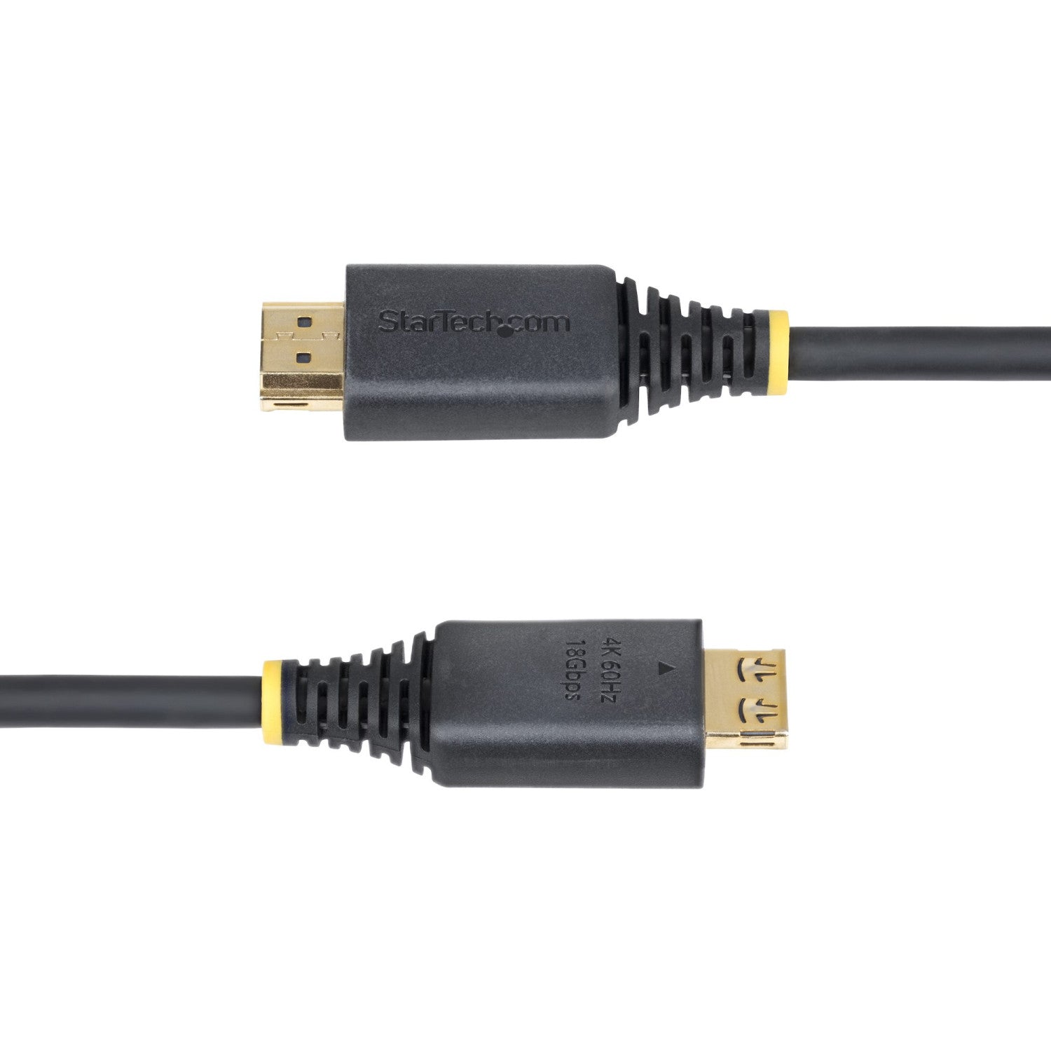 StarTech.com Cavo HDMI ad alta velocità da 2 m con connettori a presa salda, 4K 60 Hz/1440p 144 Hz, HDR10/HDCP 2.2/ARC, 18 Gbps, cavo HDMI UHD per TV/monitor/display, rivestimento in TPE