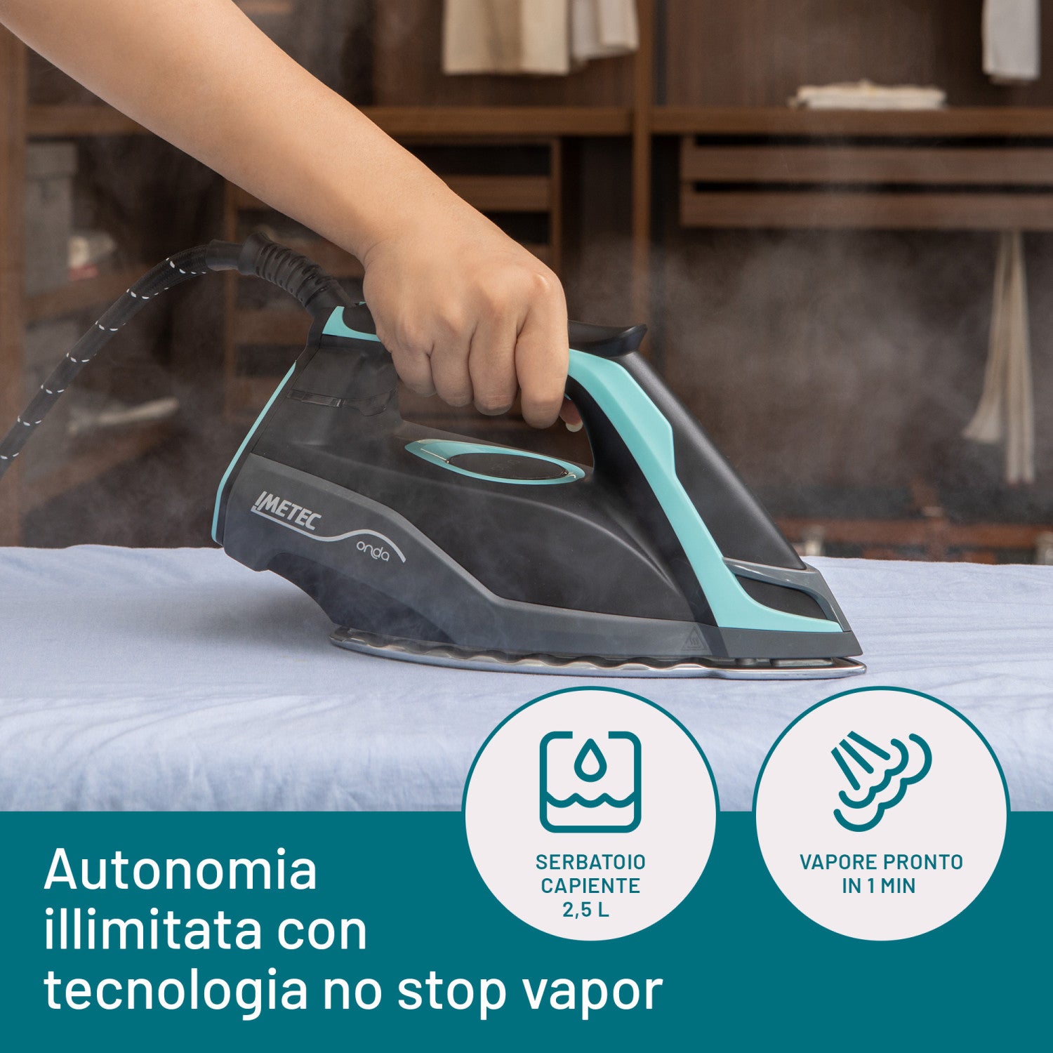 Onda P1 Ferro da Stiro Generatore di Vapore 2400W